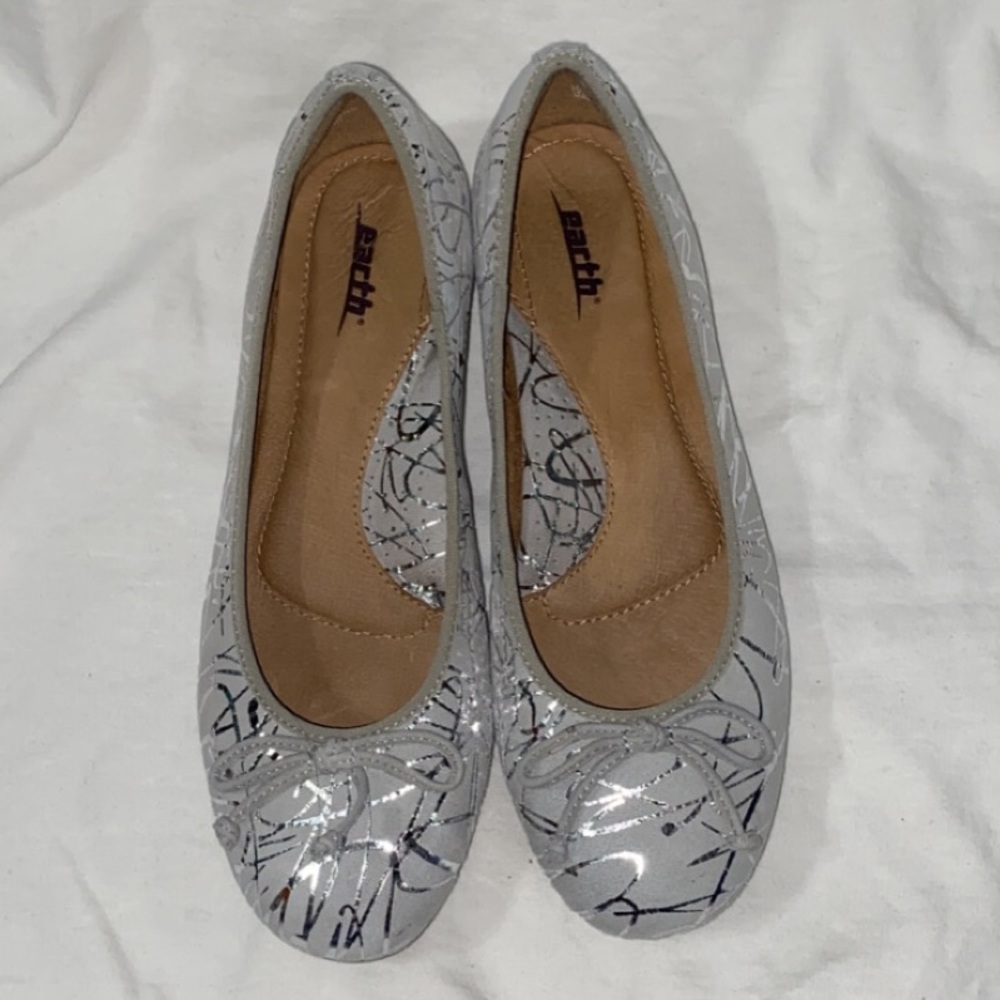 Earth Suede and Metallic Flats